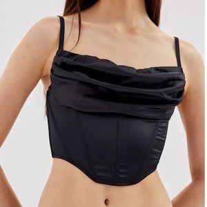Urban Outfitters Black Corset Too